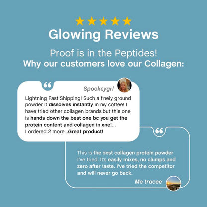 Recupera firmeza y juventud en tu piel rápido - Collagen Bio-Peptides Protein